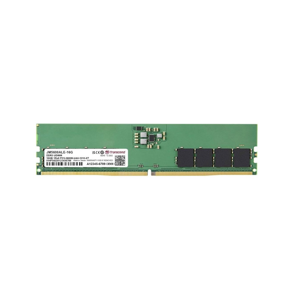 iOneCards | Transcend 16GB JM DDR5 5600 U-DIMM 1Rx8 2Gx8 CL46 1.1V